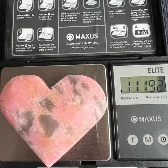 Pink Opal Heart‎ Carving (#4) - Picture 8 of 8